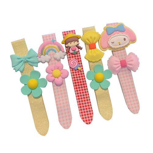 Children's summer Velcro headband hairband bangs broken hair sticker artifact female hairpin girl hairpin hairpin headband