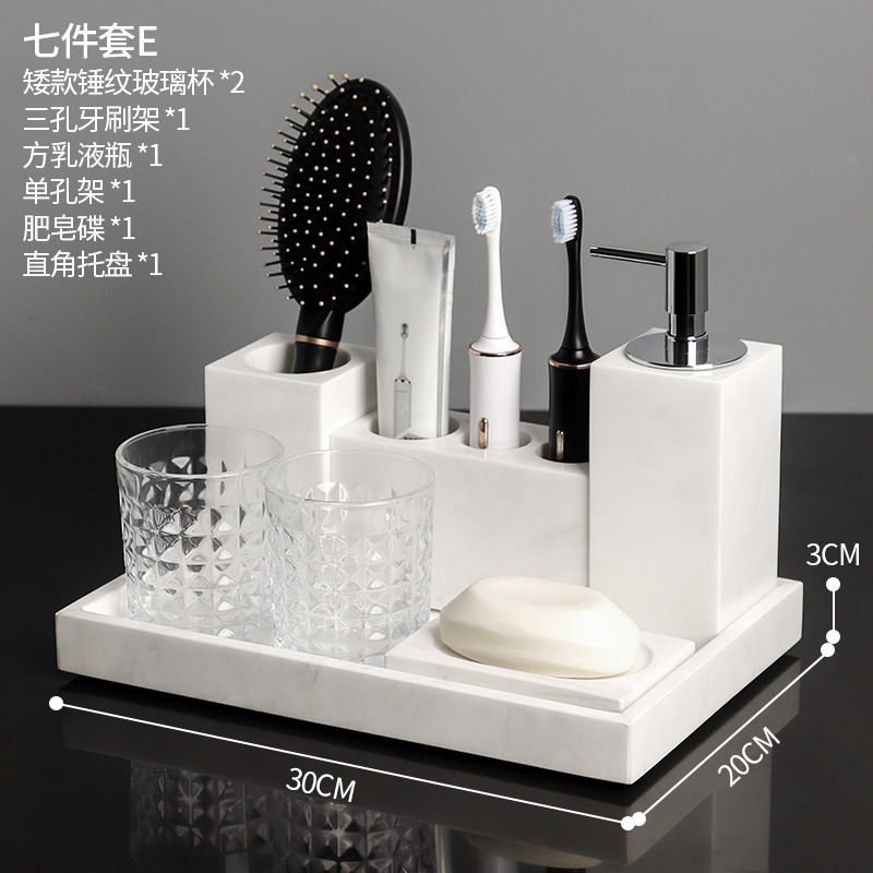 Juego de siete piezas naranja jazz blanco E