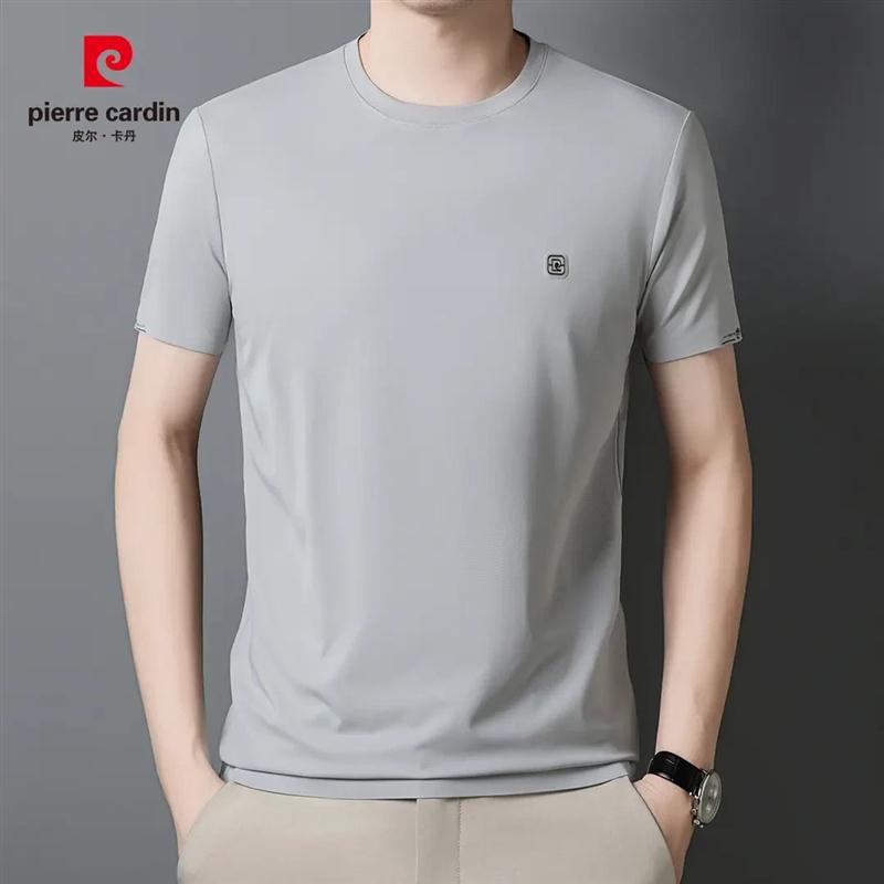 Men's Short-Sleeved T-Shirt 2025 Summer New Ice Silk Quick-Drying Half-Sleeved Top Casual Thin T-Shirt