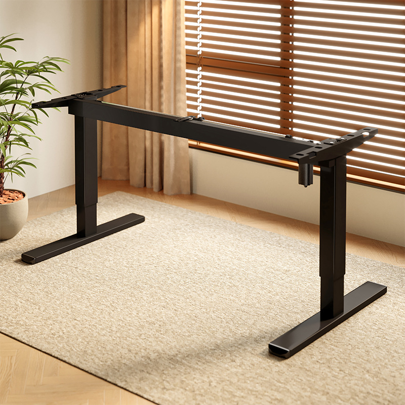 Mesa elevadora eléctrica inteligente pierna mesa de computadora de madera sólida mesa de oficina viga elevadora soporte mesa de computadora escritorio de dormitorio