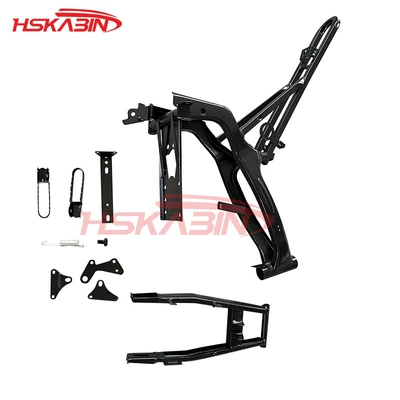 Mini 2-punch small Apollo small off-road motorcycle iron frame rear flat fork pedal assembly