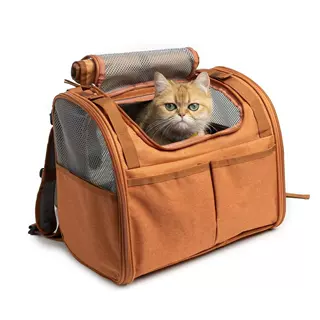 现货亚马逊猫包可拓展透气外出便携大空间猫咪背包太空舱宠物背包