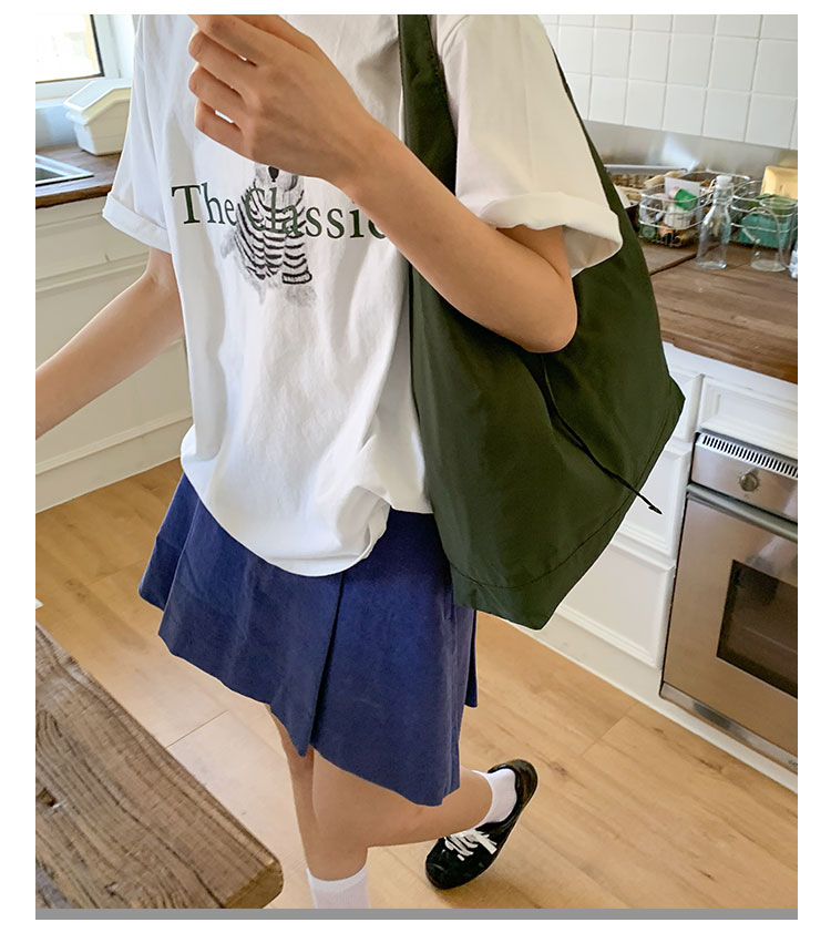 Commuting large-capacity nylon fabric bag for women, 2025 new style casual and versatile single-shoulder bag, fashionable tote bucket bag undefined