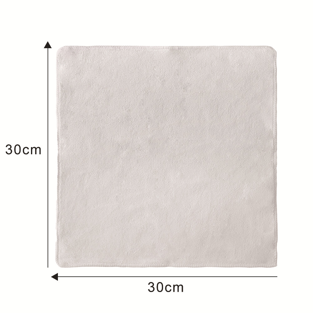 Toalla de baño blanca de microfibra Toalla de transferencia térmica 400g Toalla de poliéster de algodón Toalla de playa material en blanco al por mayor