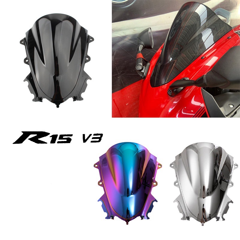Suitable for Yamaha YZF-R15 V3 17-21 years modified special front windshield deflector windshield accessories