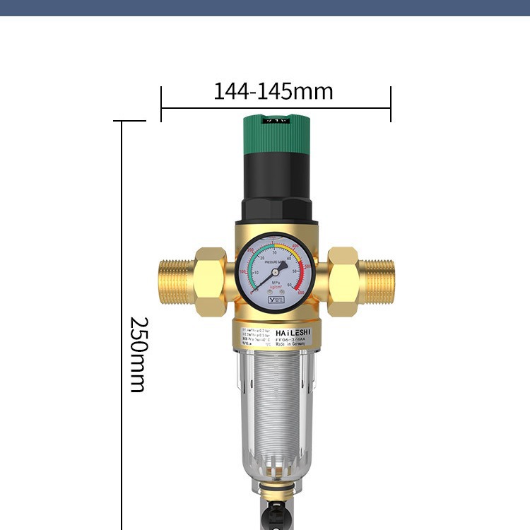 Filtro de suministro, filtro de tubería, válvula reductora de presión, prefiltro de control de presión, válvula de filtro de ajuste de presión de agua, válvula de seguridad
