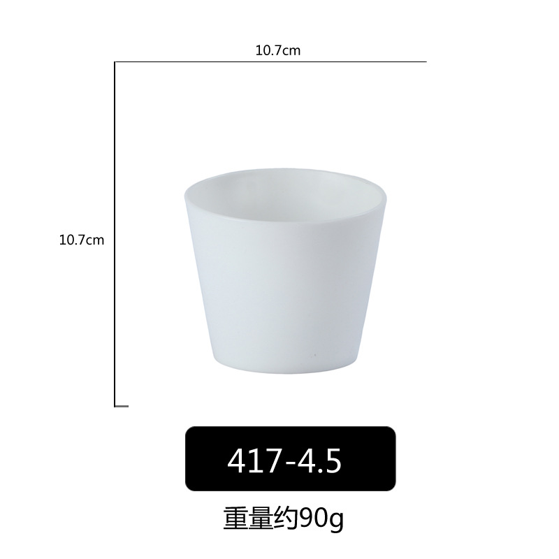 PP porcelana-como colorido oblicuo Tazón de fuente Cubo de lechuga Tazón verde vegetal cubo vegetal creativo restaurante comercial Ensalada de frutas Tazón