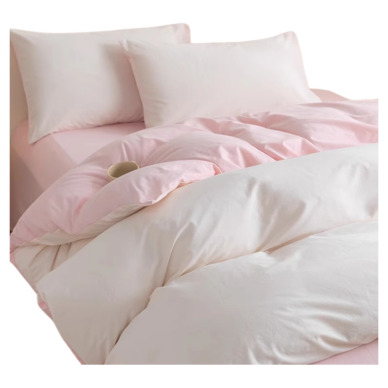 Cama de cuatro piezas de algodón 2025, nueva sábanas de lujo ligera y de alta calidad, colcha de cama de tres piezas, cama de gazo