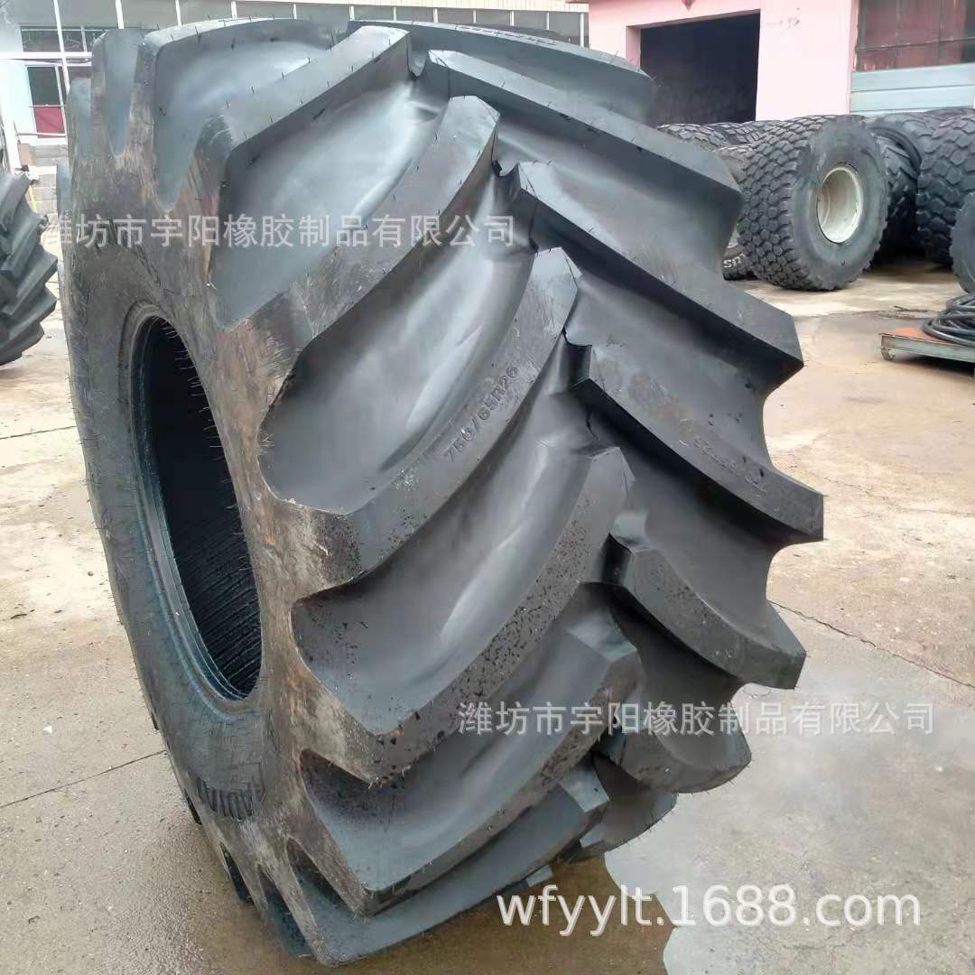 人字子午线轮胎 750/65R26  宽基真空胎  联合收割机轮胎