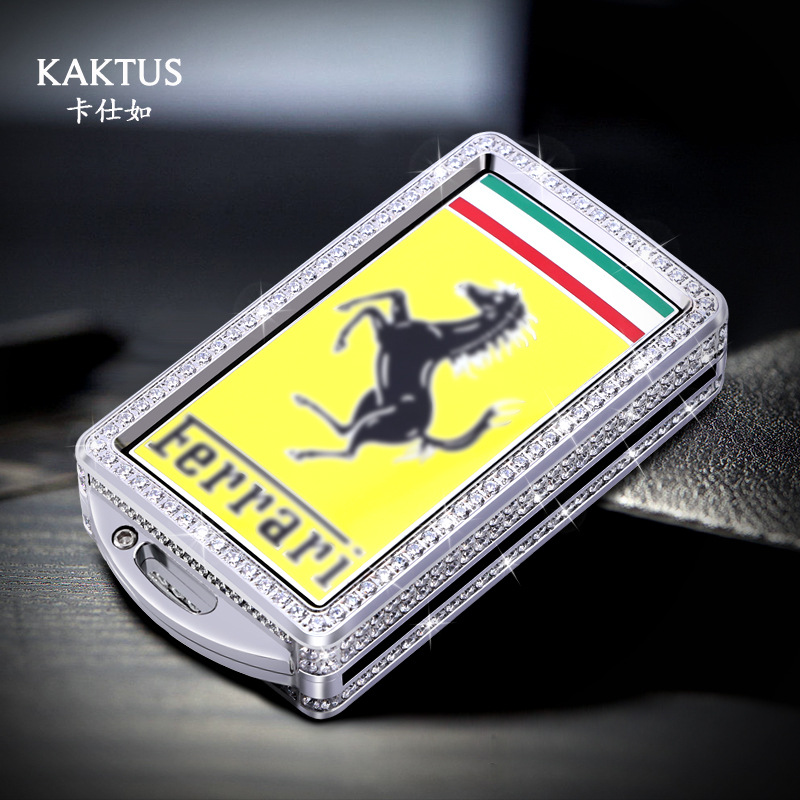 Suitable for Ferrari Fuv Key Cover Rom Bag Sf90 Sports Car 316 Stainless Steel Zircon Protection F8 Shell 296 Bag