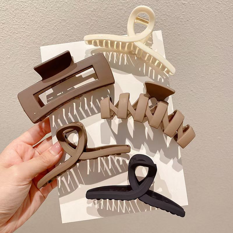 Temperamento transfronterizo simple clip de cabello de cabeza de mujer clip de agarre cuadrado clip de tiburón clip de cabello adornamiento mayorista