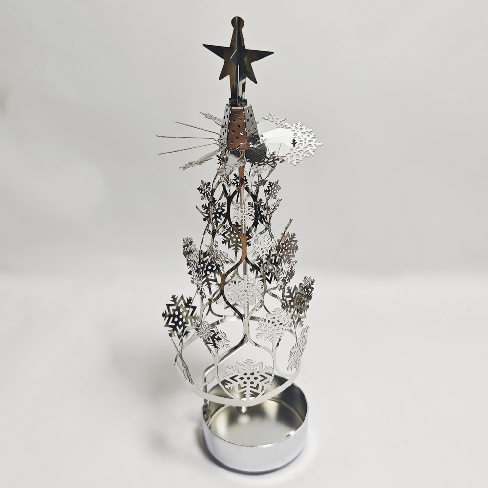 FUENTE fabricante Amazon INS creativo regalo de Navidad aromaterapia cono luz y sombra romántica giratoria Candelabro Linterna