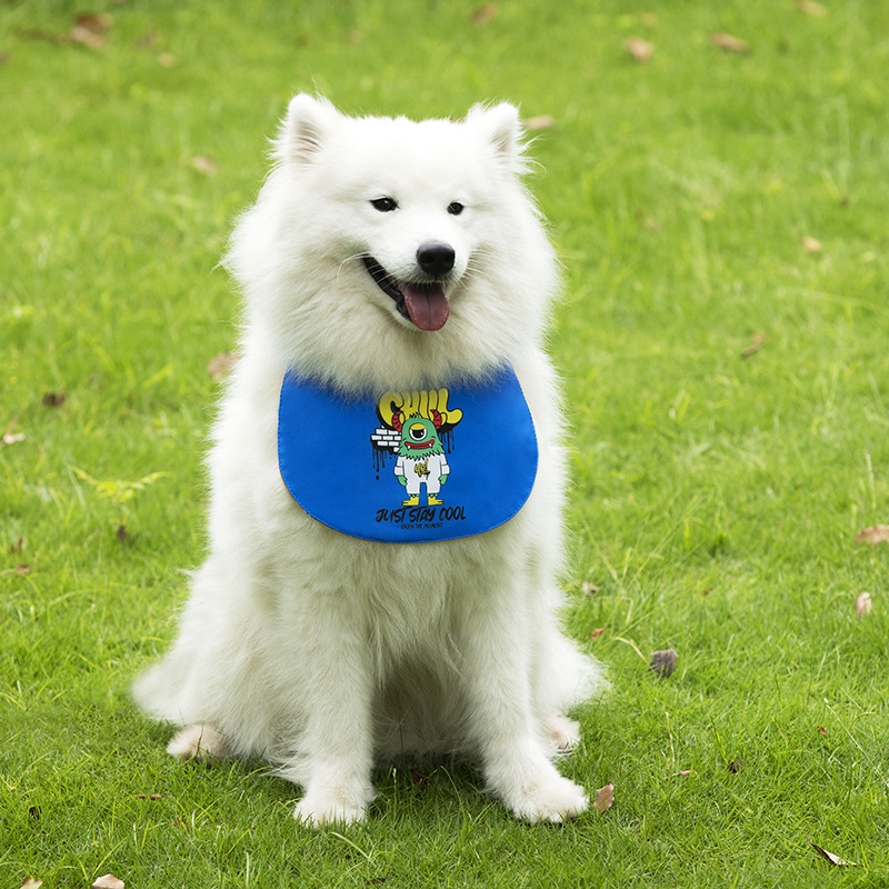 Verano al por mayor impermeable gato babero multifuncional Samo PET babero mediano y grande perro babero