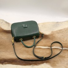 转山头层植鞣牛皮复古手工真皮包斜挎单肩马鞍包休闲