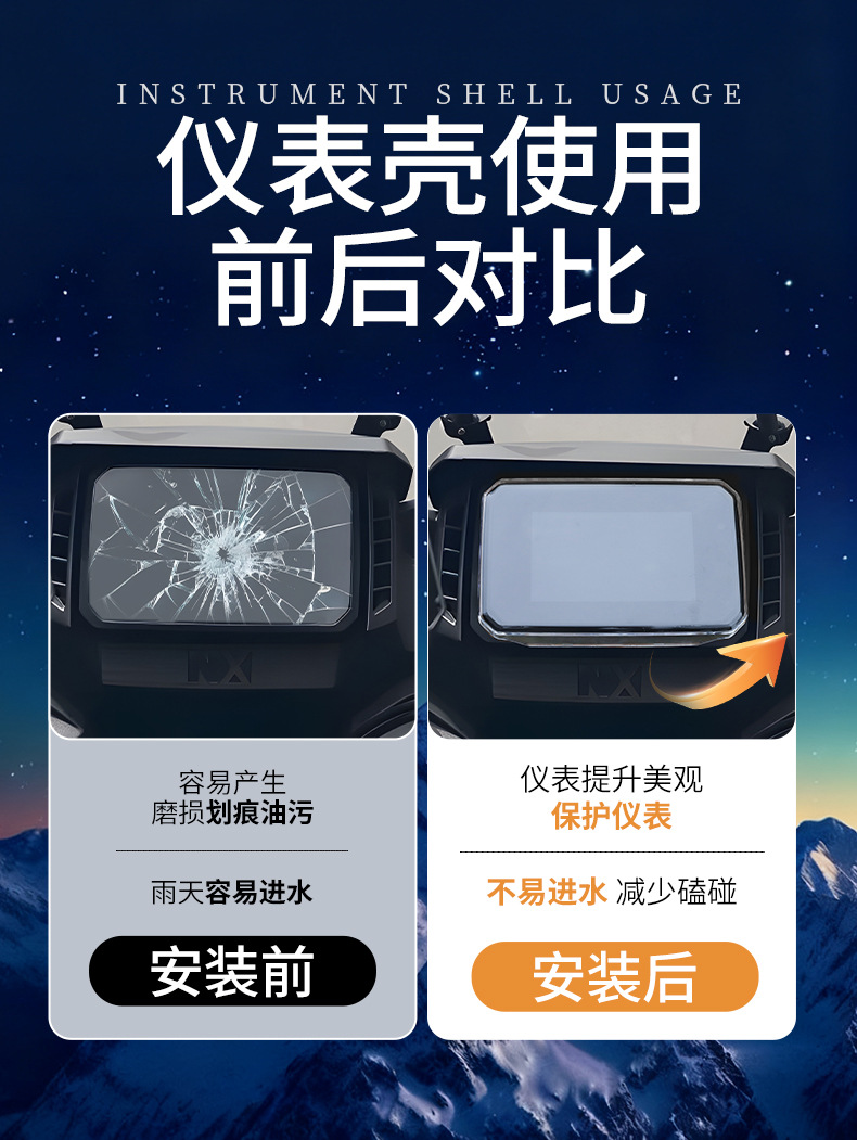 Suitable for Honda Nx400/Nx500 Instrument Case 25 Honda X-Adv350 Screen Protector Accessories