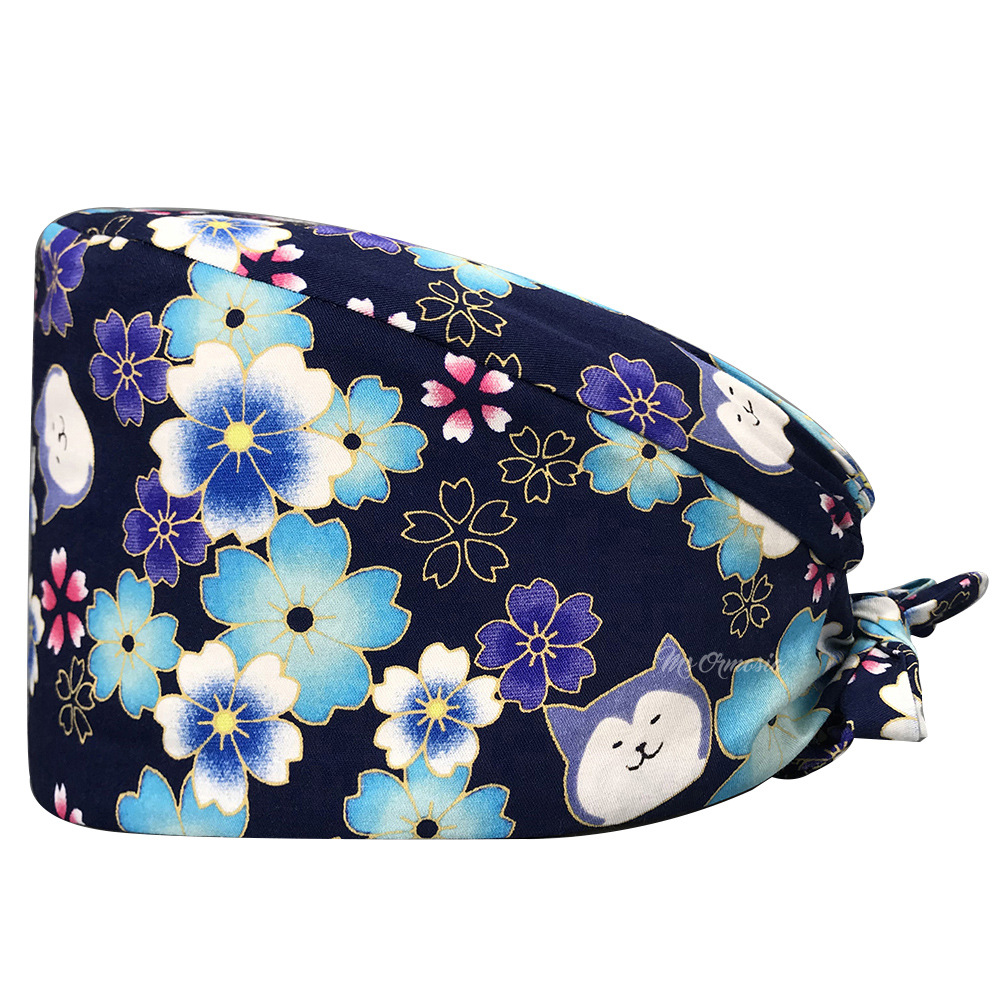 De gama alta de dibujos animados de Mickey patrón de dibujos animados casquillo de la enfermera médico casquillo quirúrgico mascota empleado tapa de trabajo AliExpress