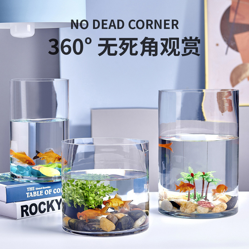 超白色の厚みのある大小のガラス円筒水槽リビングルームホームフロア花瓶円筒形水耕ストレートチューブ|undefined