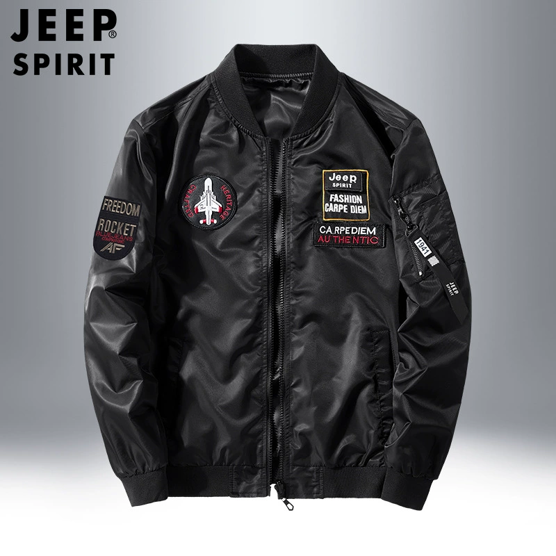 Новый мужской летный костюм больших размеров, бейсбольная форма, двусторонняя куртка Amazon, мужская куртка с бейсбольным воротником 977