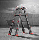 Бытовая многофункциональная портативная подъемная двухсторонняя инженерная лестница складная телескопическая лестница из алюминиевого сплава