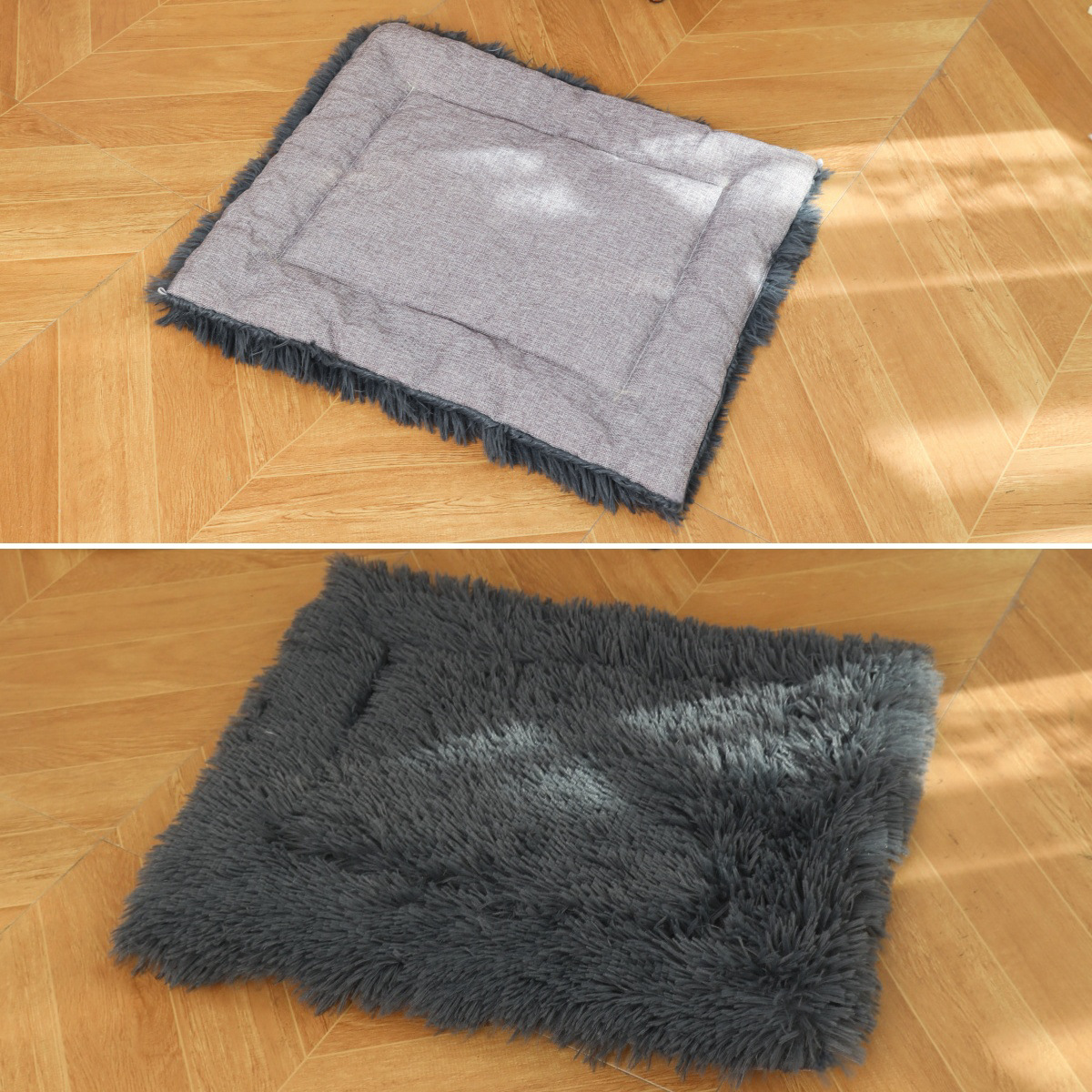 Almohadilla de jaula para perros de doble capa gruesa y lavable a máquina Almohadilla para perrera a prueba de humedad