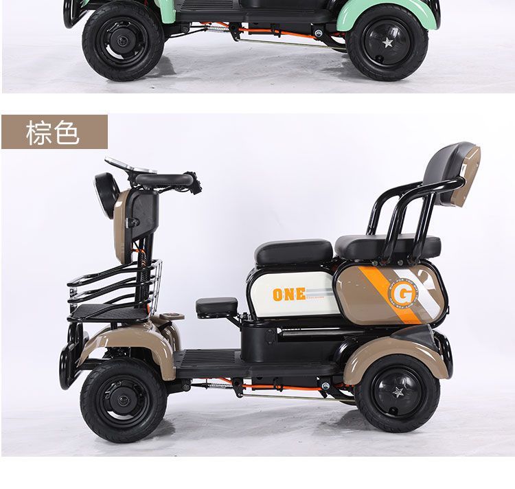 New Phoenix Electric Four-Wheel Vehicle - White Red Mother Electric Four-Wheel Vehicle