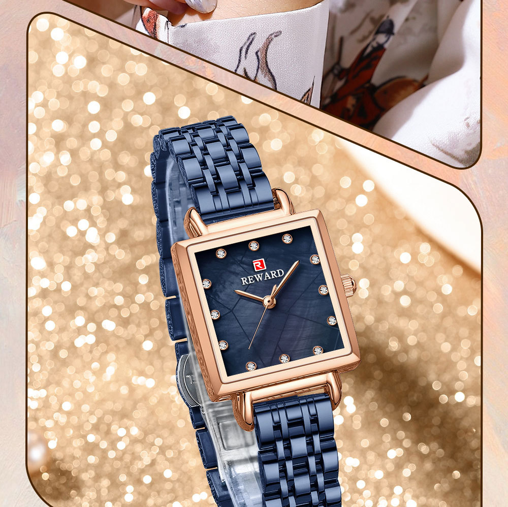 Elegant Women's Quartz Watch Waterproof Square Face Fashion Style_voghion.com