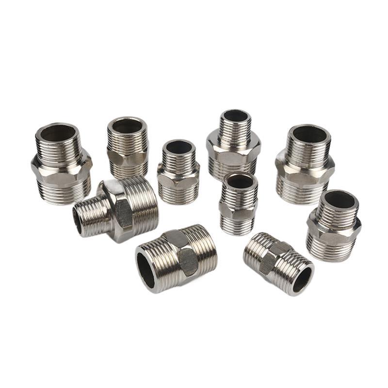 不锈钢对丝4分加厚6分1寸双外丝变径直接6分变4分一寸变4分直接头