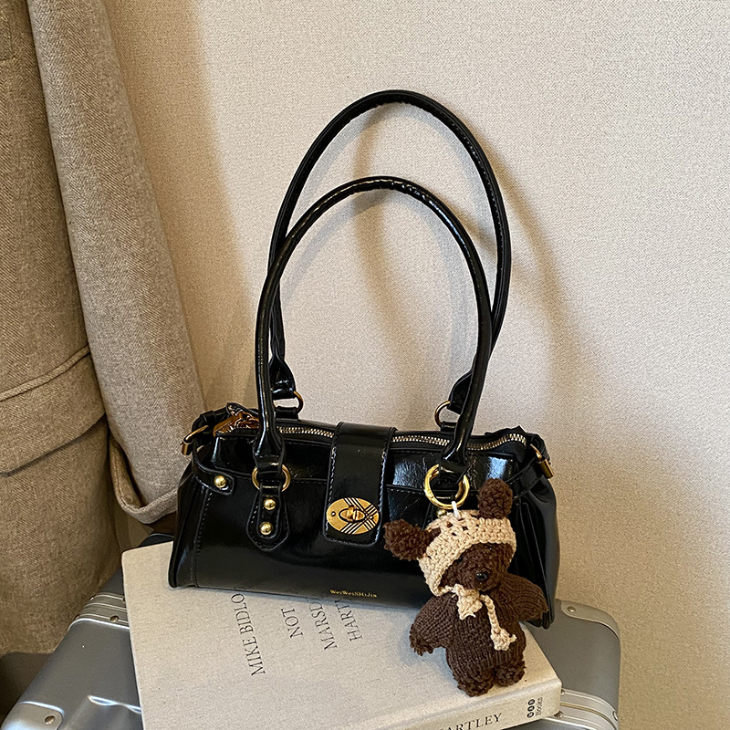 Premium Texture Retro Small Bag For Women 2026 New Fashion Versatile Single Shoulder Underarm Bag Commuter Handbag Baguette Bag - Thumbnail 8