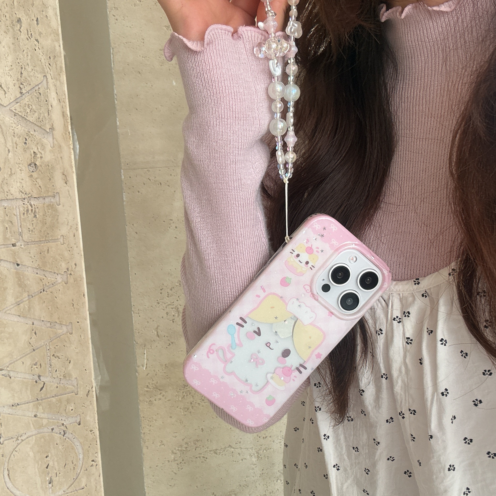 Dibujos animados lindo gato para Apple 16ProMax funda para teléfono móvil 15/14 niña corazón 15Pro nuevo 13 dibujos animados 16