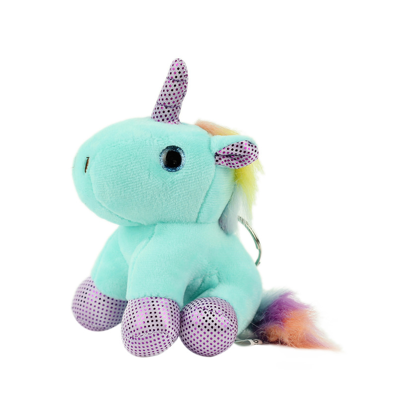 Unicornio pony peluche colgante caramelo color arco iris ropa unicornio mochila juguetes peluche colgante llavero