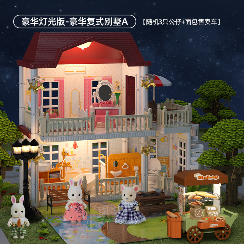 Kaola diario Casa de juego para niños juguete niña princesa Castillo Villa Casa Regalo de Cumpleaños niña casa de muñecas