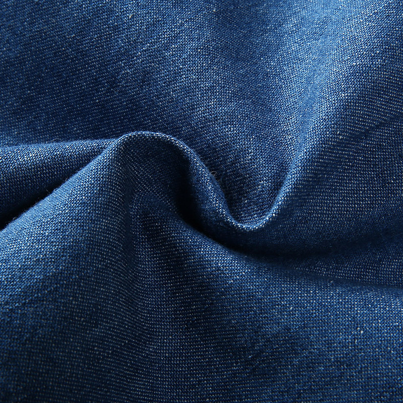 Verano nuevo más tamaño hombres de manga corta Denim algodón más tamaño gordo collar Denim camisa