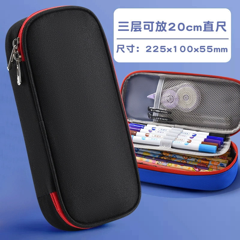 Capacious universal children's cartoon pencil case for students for boys