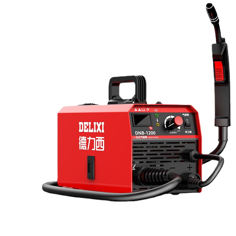 DELIXI sin gas soldadura de doble aislamiento 1200 soldadura doméstica 220v soldadura de doble aislamiento soldadura de doble propósito soldadora industrial completa image 6