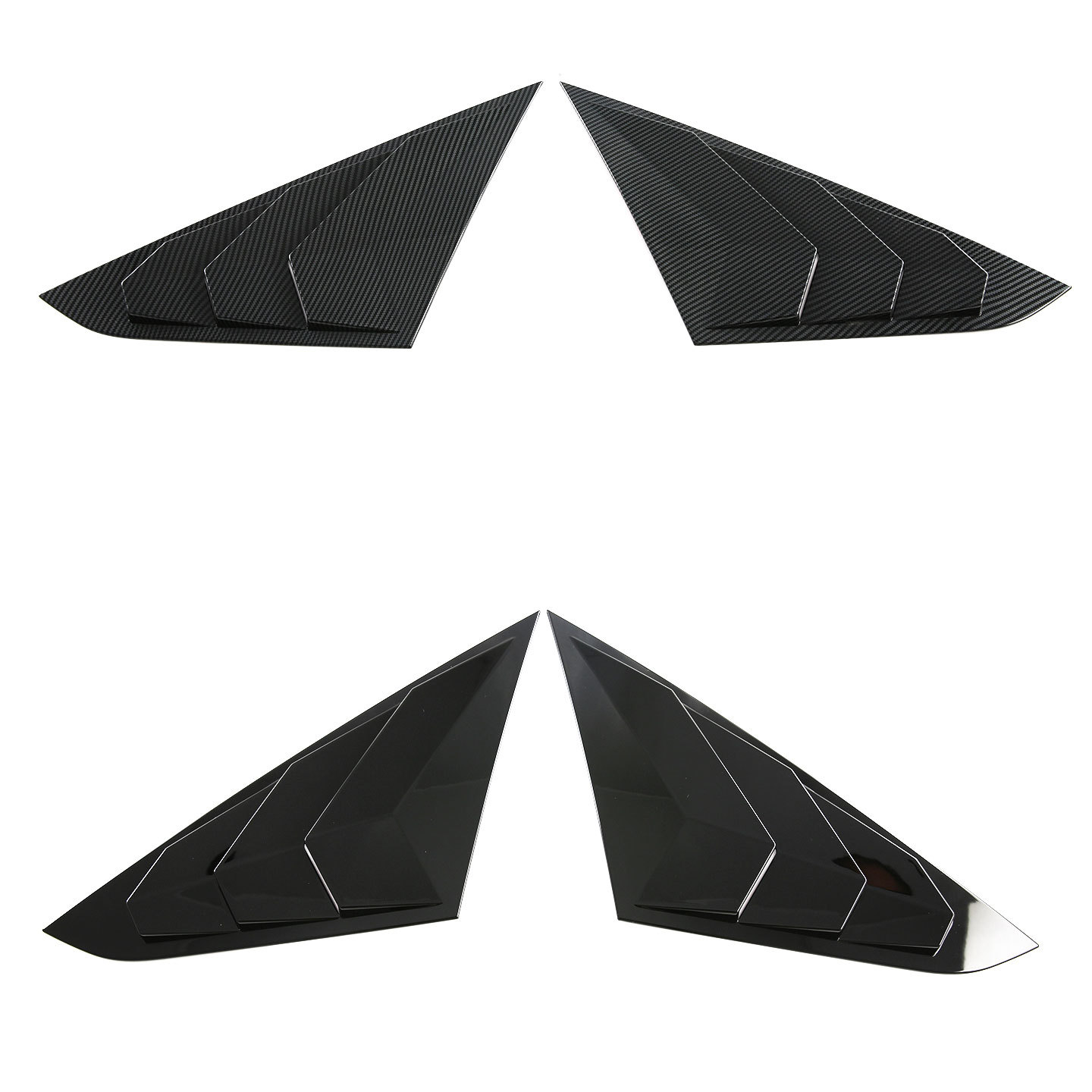 Suitable for 23-26 Models of Vios Yaris Ativ Rear Window Triangular Blinds and Window Trim Exterior Modification Accessories