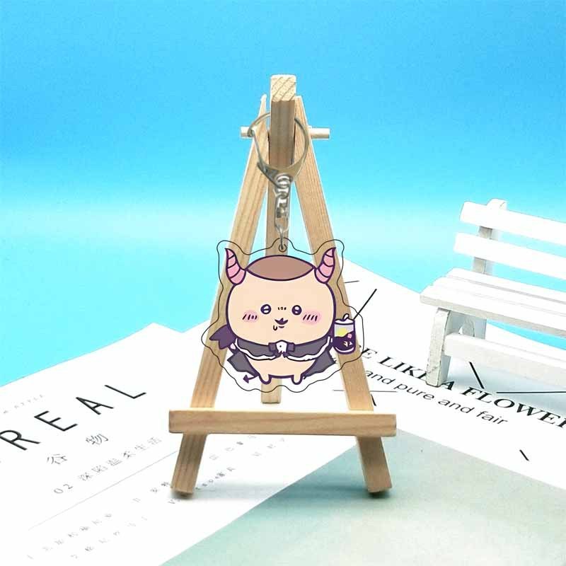 chiikawa ジイカワ ハチ小八 ins 漫画かわいいランドセル小さなペンダントアクリルキーホルダー|undefined