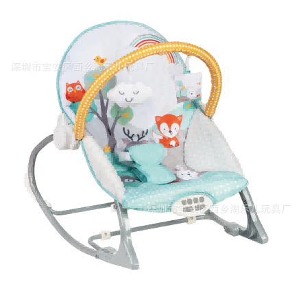 Silla mecedora para bebé transfronteriza YRB 0-1 año recién nacido música eléctrica para dormir silla reclinable juguete bebé cama recostada