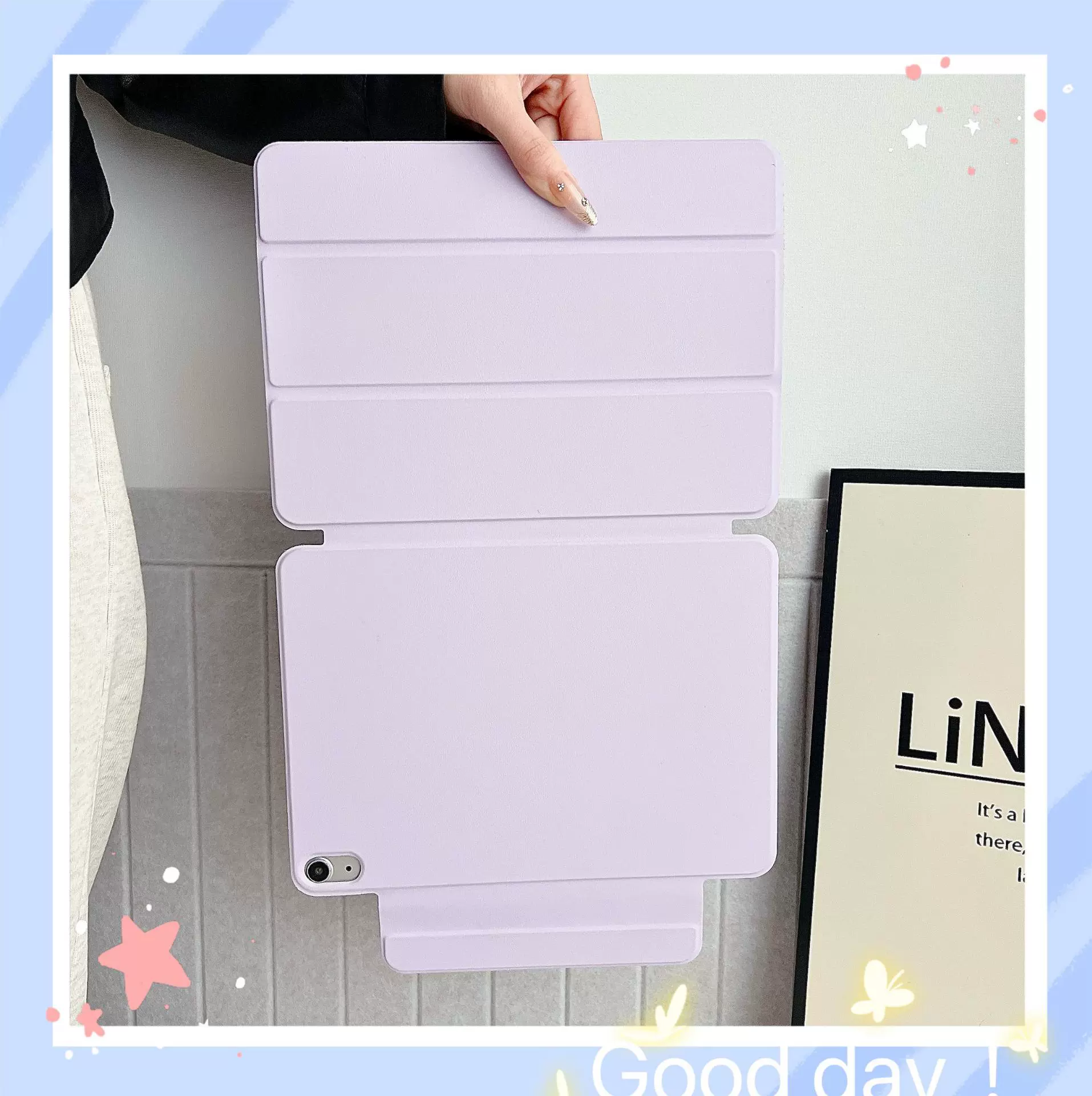 适用于iPad11磁吸保护套Pro轻薄A16官方同款air12.9英寸双面夹皮