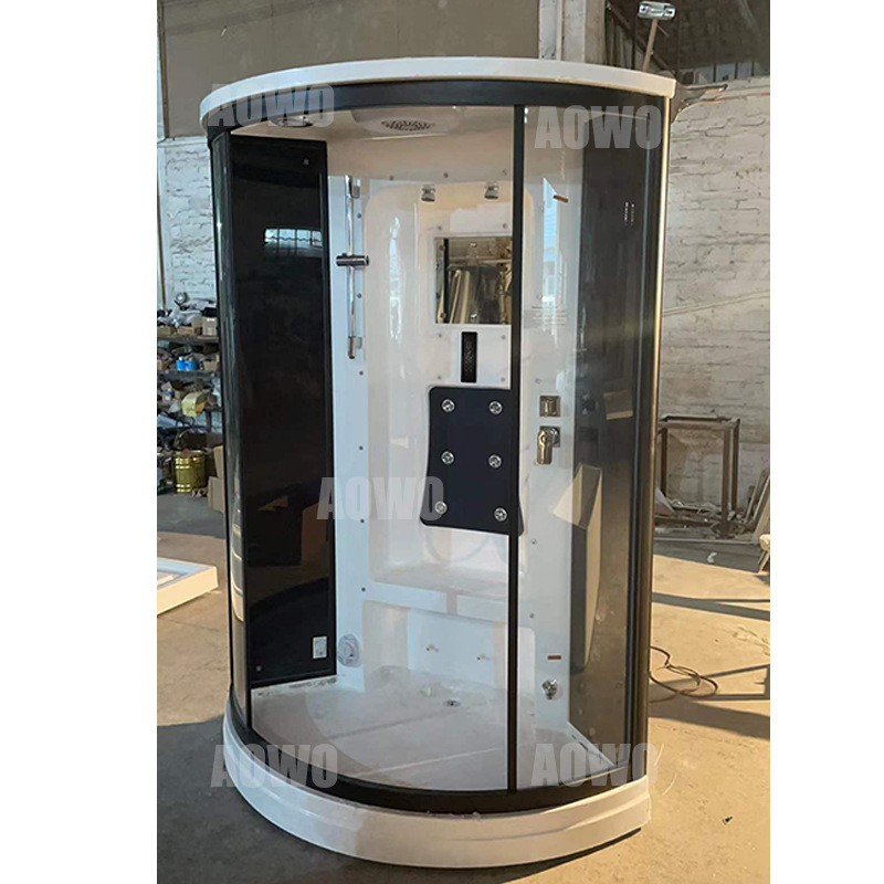 Foshan baño suministro directo de fábrica hogar único baño de vapor húmedo sala de ducha de vidrio integrado sala de vapor sauna de doble uso