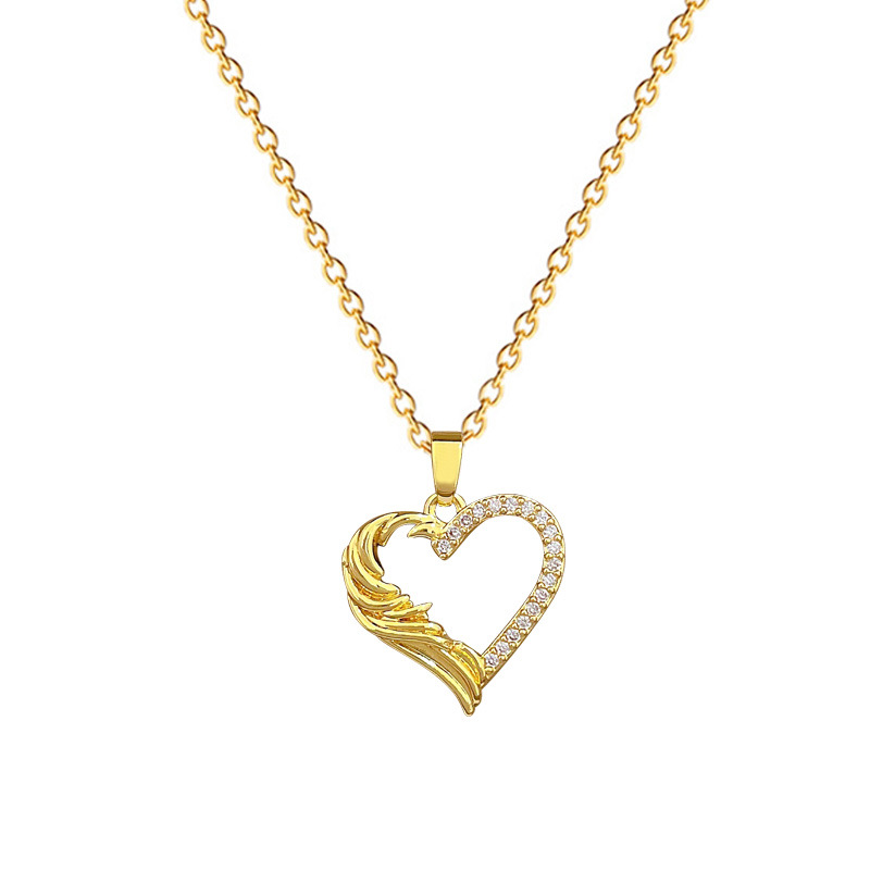Full Diamond Personality Necklace Luxury Temperament Clavicle Chain_voghion.com