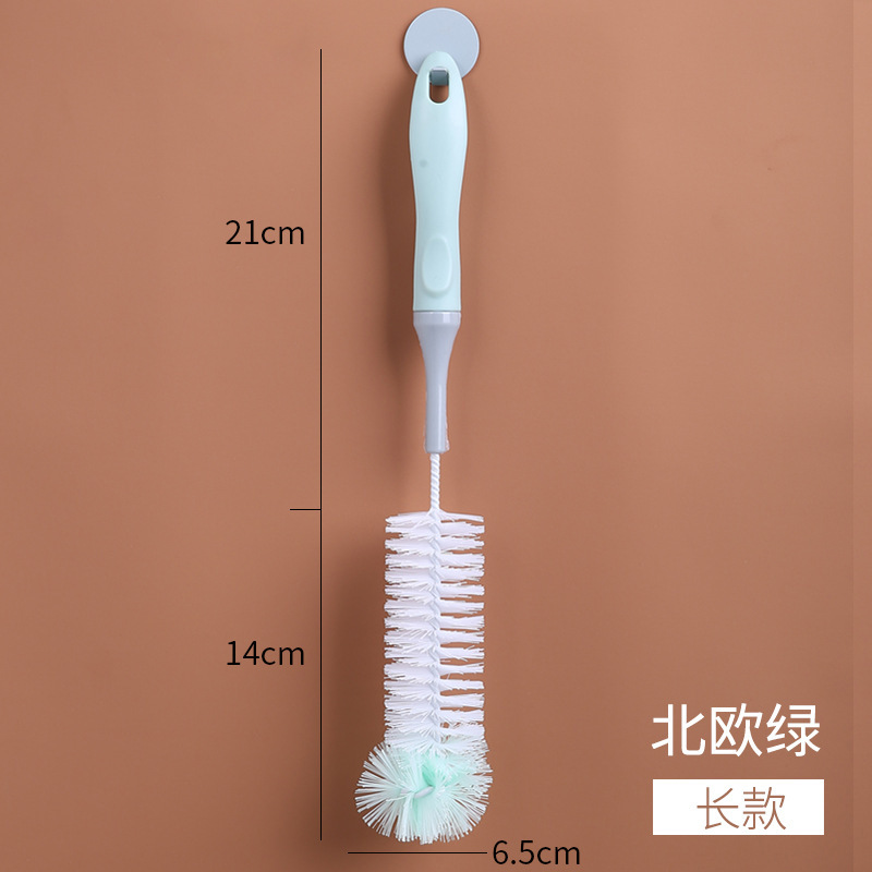 カップブラシは茶浸の長い柄のコップの哺乳瓶を洗って死角がなくて神器のグラスの水筒のコップの清潔なセットを洗います。|undefined