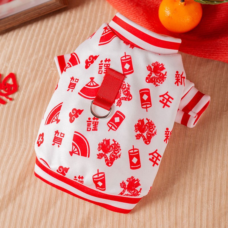 Otoño e invierno perro estilo coreano lindo oso cuello redondo suéter mediano y pequeño perro gato dos pies caliente ropa para perros mascotas