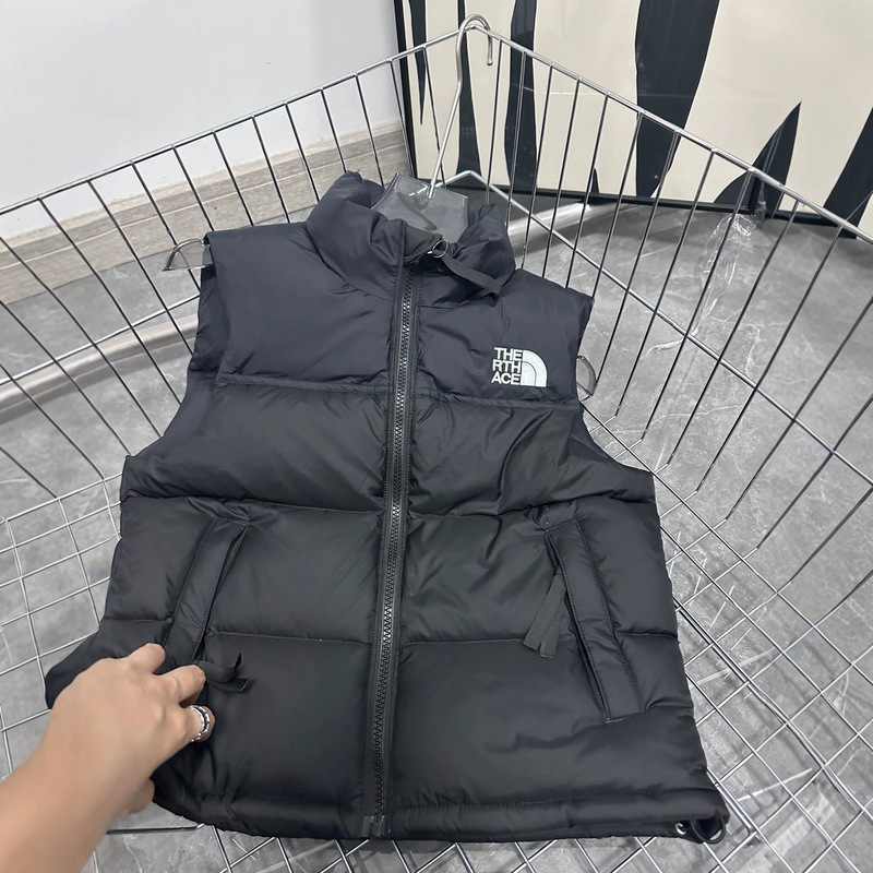 TNF Autumn/Winter North Face Children's Color-Block Down Vest, Stand Collar, for Boys and Girls, Medium and Large Sizes, Baby Versatile Vest TNF Autumn/Winter North Face Children's Color-Block Down Vest, Stand Collar, for Boys and Girls, Medium and Large Sizes, Baby Versatile Vest