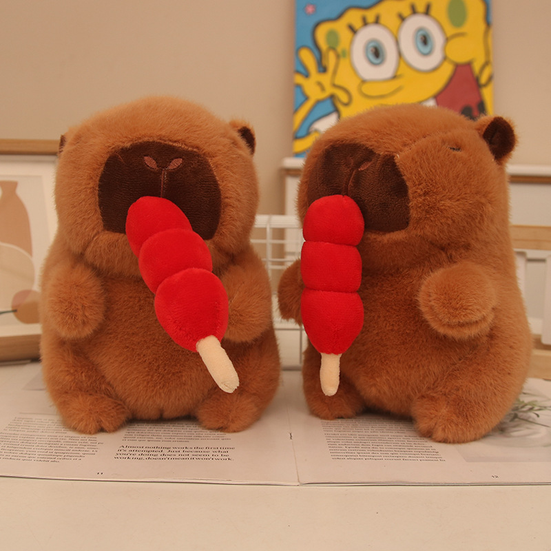 Máquina de muñecas de 8 pulgadas al por mayor, juguetes de peluche, máquina de agarre boutique, muñeca Kapibala, regalo de lanzamiento de boda