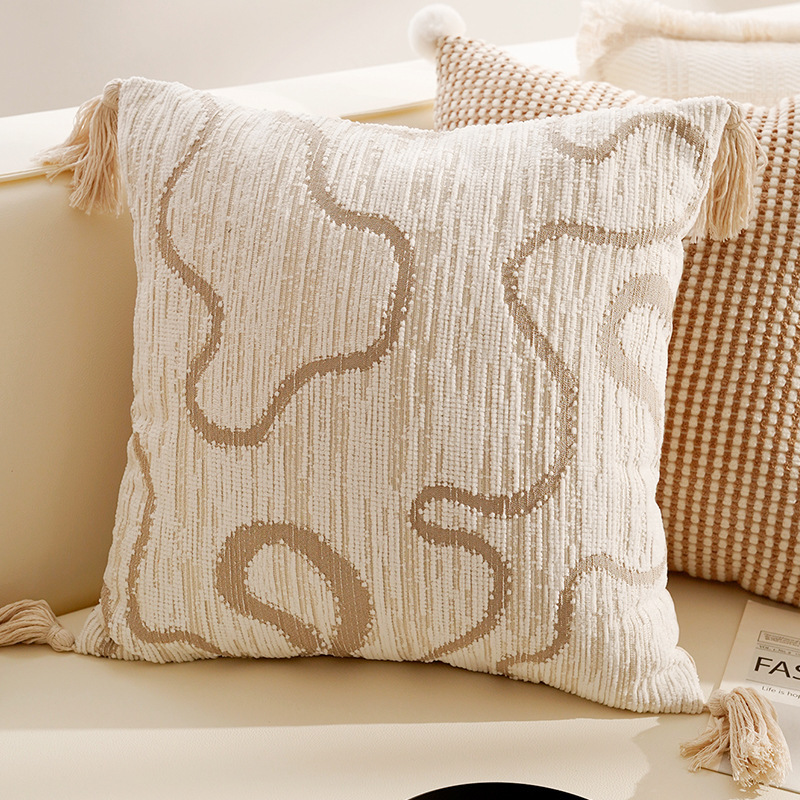 Cream-wind lujoso almohada de soporte de alta calidad, cojín de sofá de sala de estar, cojín de cabecera del dormitorio, funda de almohada con núcleo image 30