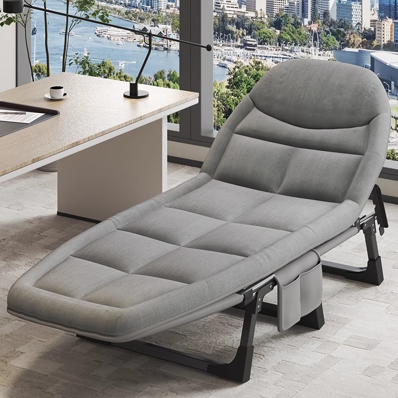 Cama individual Oficina pausa para el almuerzo artefacto siesta de metal Cama de marcha al aire libre simple Cama doble acompañante Cama plegable