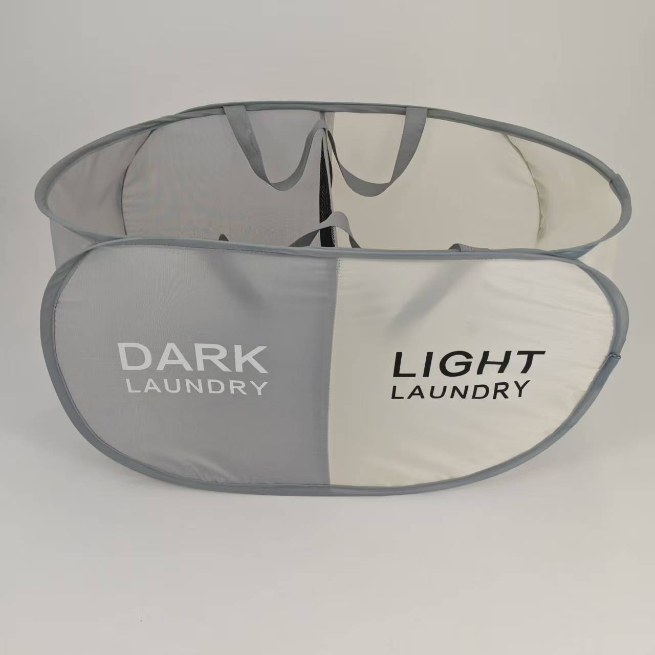 Cesto para ropa sucia transfronterizo, cesto para ropa sucia clasificada, cesto de almacenamiento de gran capacidad, cesto para ropa plegable y portátil.