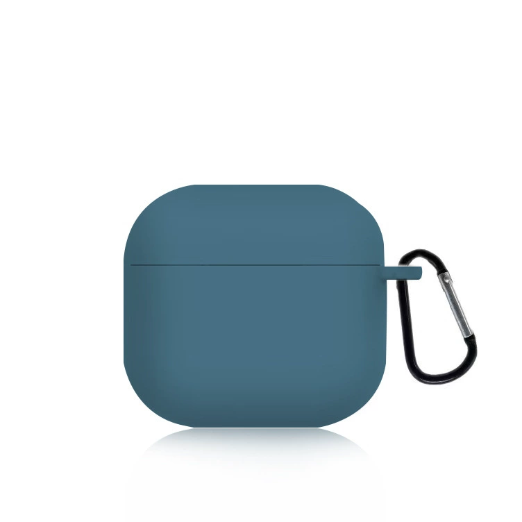 Совместимый с Apple AirPods 4 силиконовый защитный чехол 2024 однотонный, мягкий защитный корпус, заводское качество