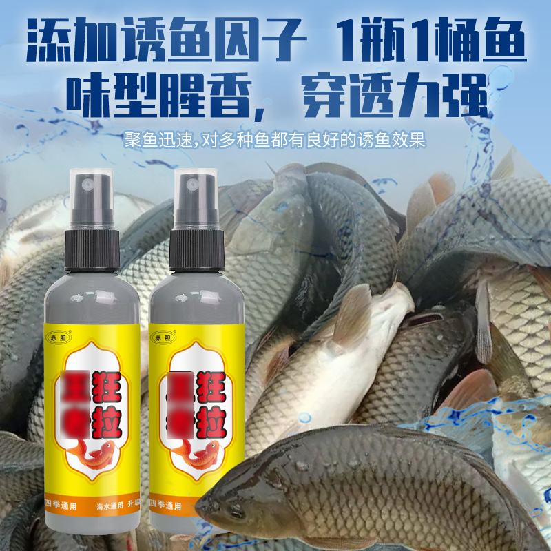Aditivo general de cuatro estaciones para cebo de pescado de agua dulce de pesca salvaje de pozo negro de pesca de medicina pequeña
