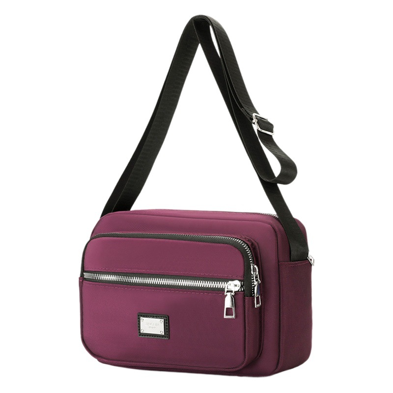 New Foreign Trade Women's Shoulder Bag Composite Nylon Cloth Waterproof and Dirty Resistant Casual Sports Colorful Crossbody Bag